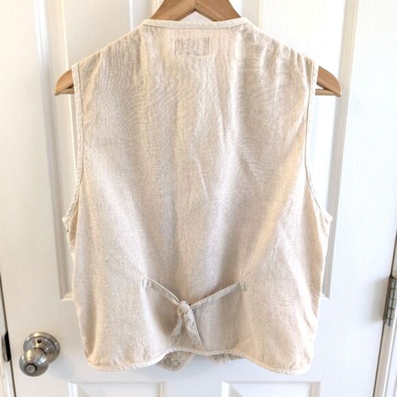 Van Heusen Cottagecore Women's Lattice Vest Cream Medium - Picture 3 of 11